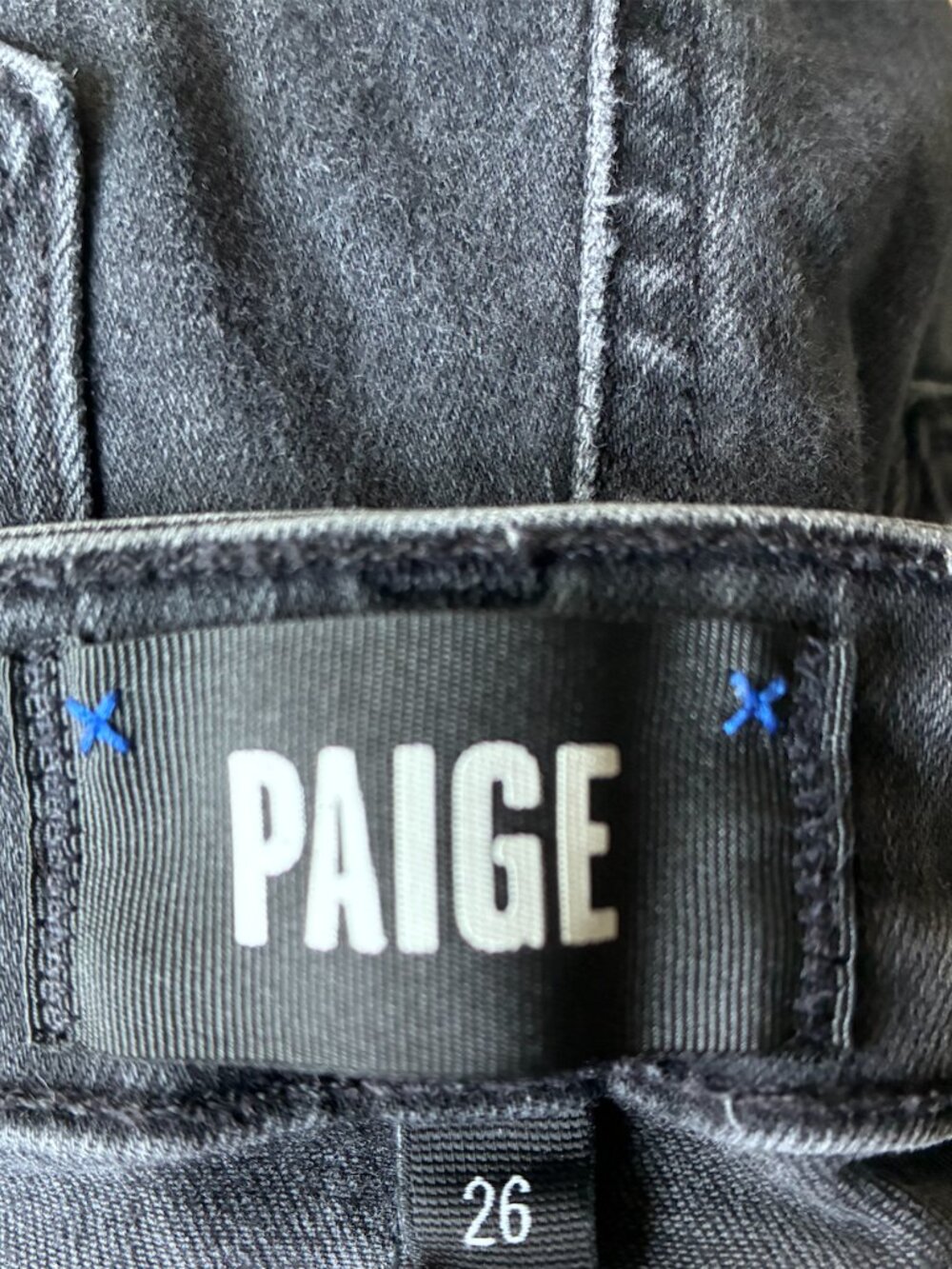 Paige Cindy Slim Jeans in Dark Magnet (Black) - Size 26 - Picture 8 of 16